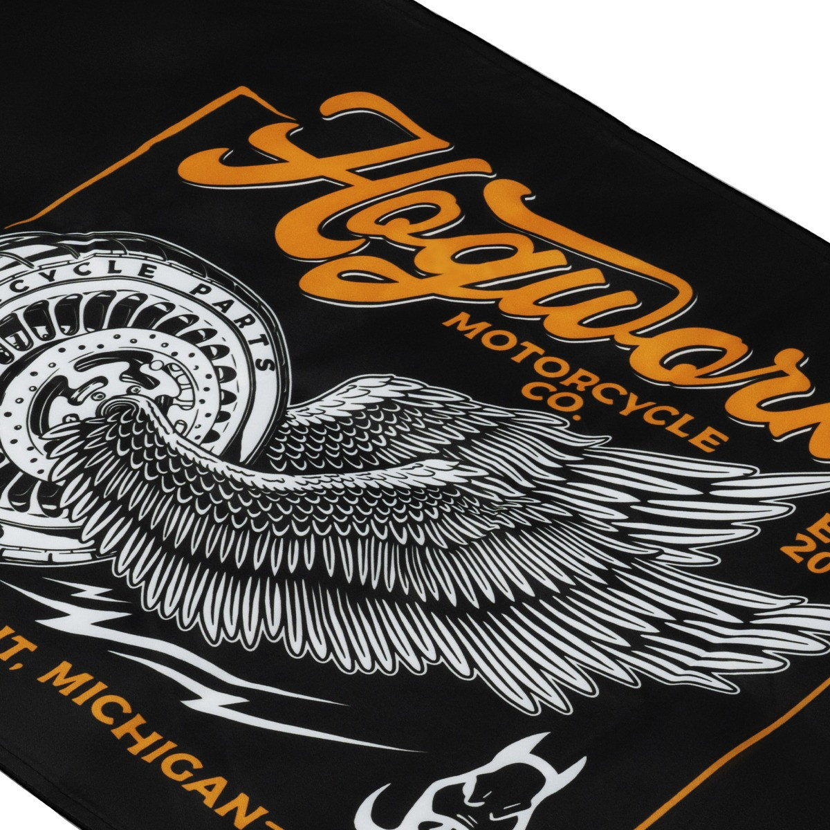 Hogworks Hogworkz® Wheels Up Garage Flag | 18" x 30"