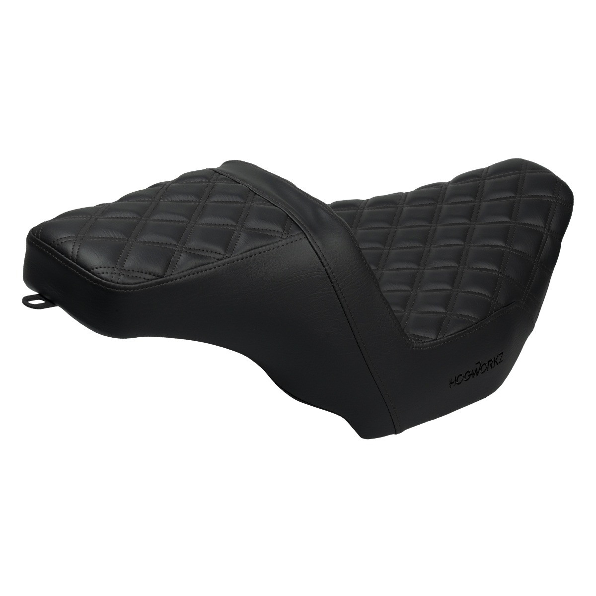 Hogworks Rise Up Seat for Harley® Touring '23.5-'25 (diamond / Black Stitch)