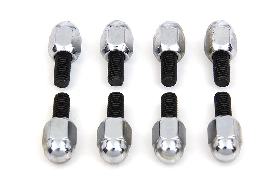 Colony - Chrome Acorn Tappet Base Bolt 1/4 inch X 24 Thread