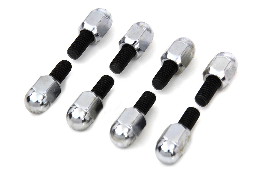 Colony - Chrome Acorn Tappet Base Bolt 1/4 inch X 24 Thread