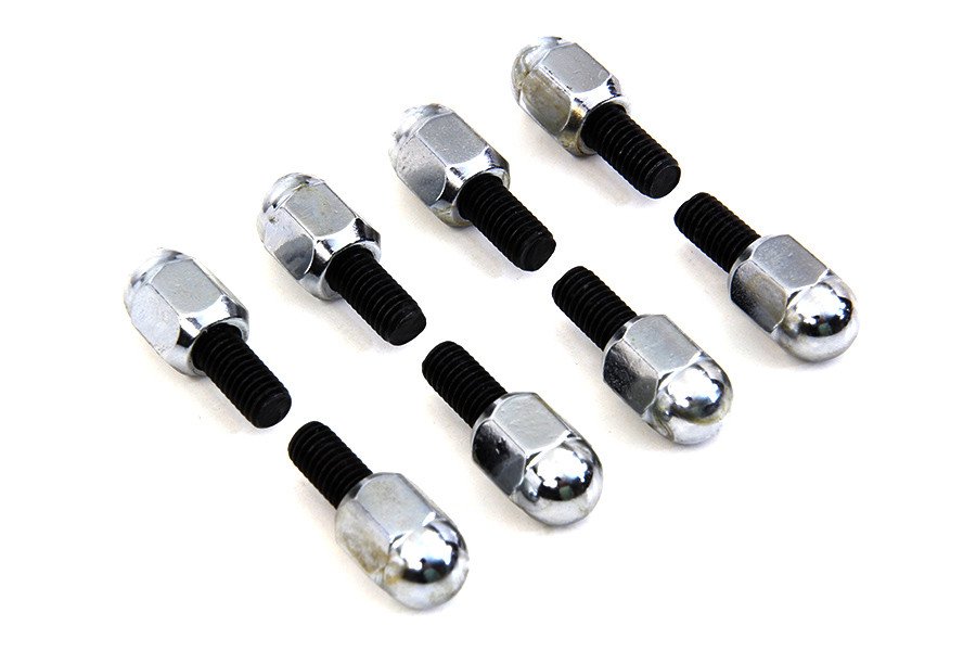 Colony - Chrome Acorn Tappet Base Bolt 1/4 inch X 24 Thread