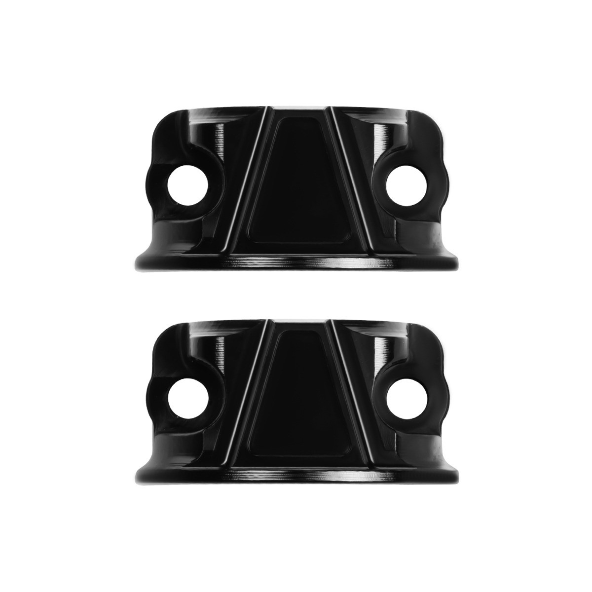 Hogworks Billet Brake & Clutch Perch Clamps for Harley® Softail / Dyna / Sportster | Black