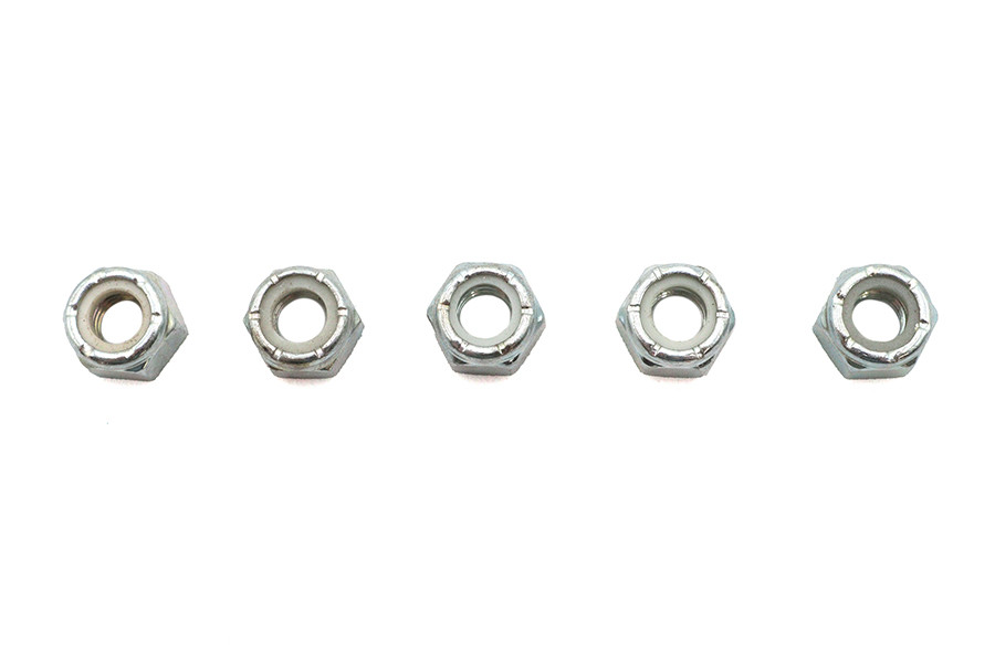 V-Twin - Zinc Plated Hex Nuts 5/16 inch-18 Nyloc