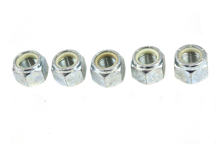 V-Twin - Zinc Plated Hex Nuts 5/8 inch-18 Nyloc