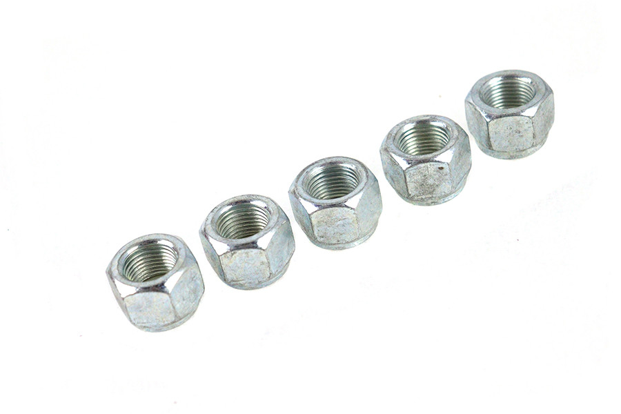 V-Twin - Zinc Plated Hex Nuts 5/8 inch-18 Nyloc