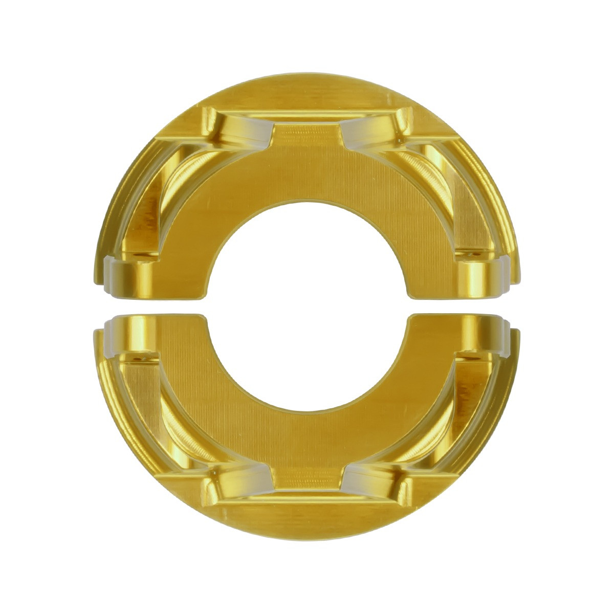 Hogworks Billet Brake & Clutch Perch Clamps for Harley® Softail / Dyna / Sportster | Gold