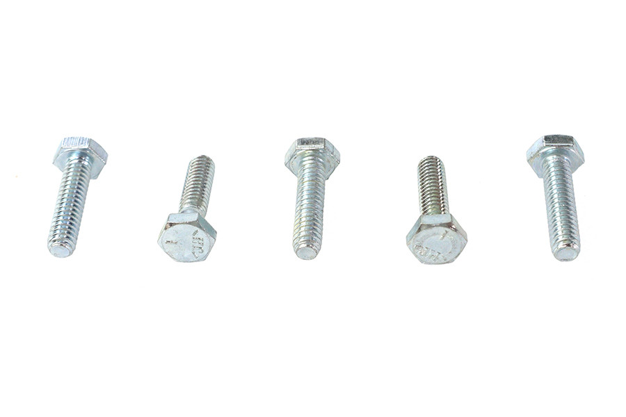 V-Twin - Hex Cap Bolts Zinc 1/4 inch-20 x 1 inch