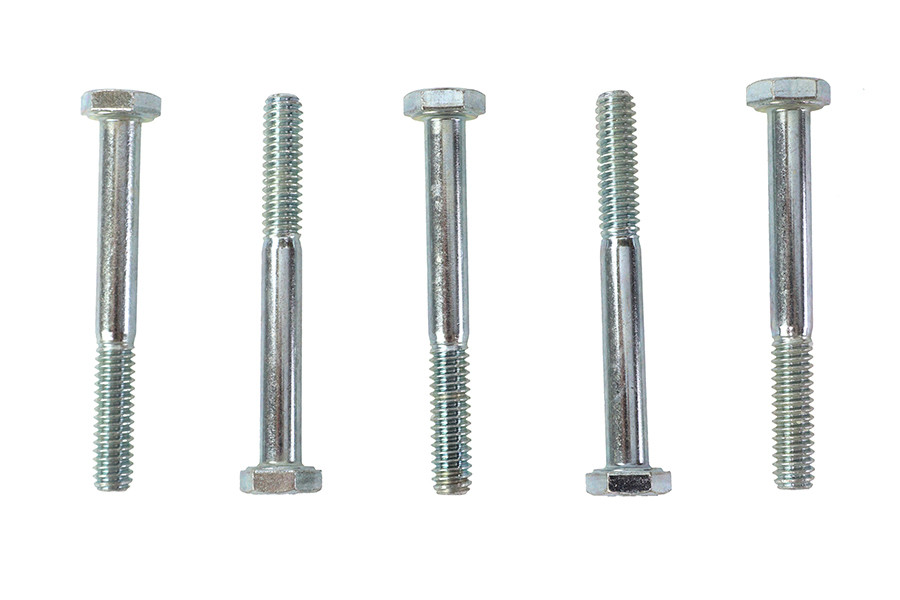 V-Twin - Hex Cap Bolts Zinc 1/4 inch X 2-1/4 inch