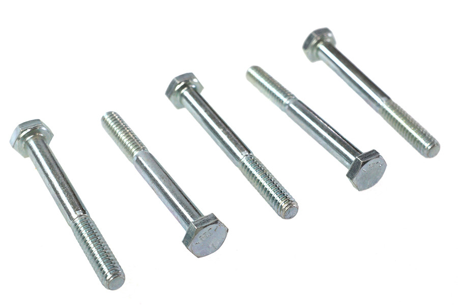 V-Twin - Hex Cap Bolts Zinc 1/4 inch X 2-1/4 inch
