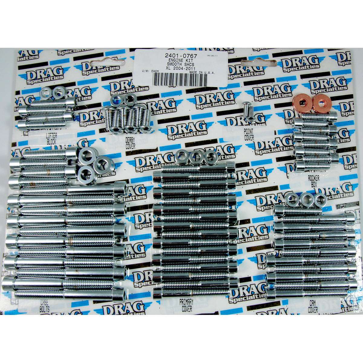 Drag Specialties - Bolt Kit - Complete Motor - Smooth/Socket-Head - '04-'21 Sportster