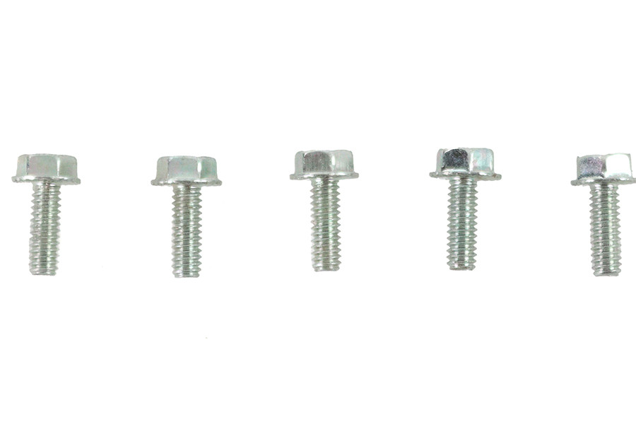 V-Twin - Zinc Hex Flange Screws 1/4 inch-20 x 3/4 inch