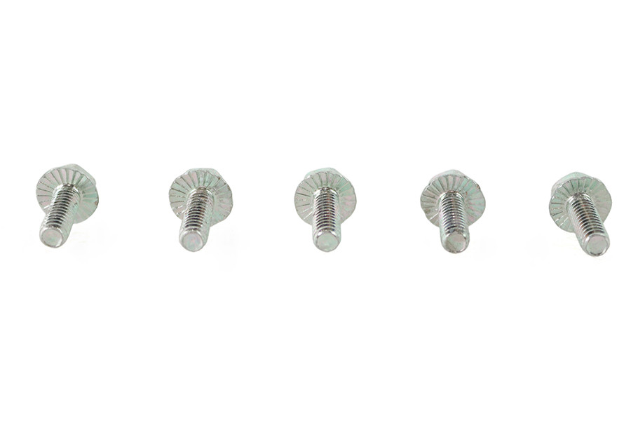 V-Twin - Zinc Hex Flange Screws 1/4 inch-20 x 3/4 inch