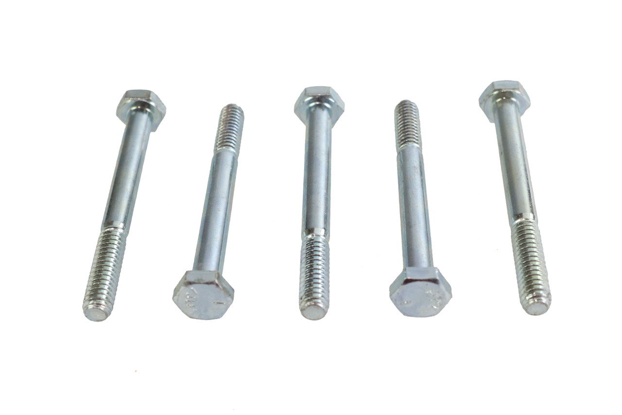 V-Twin - Zinc Hex Cap Bolts 1/4 inch-20 x 2-1/2 inch