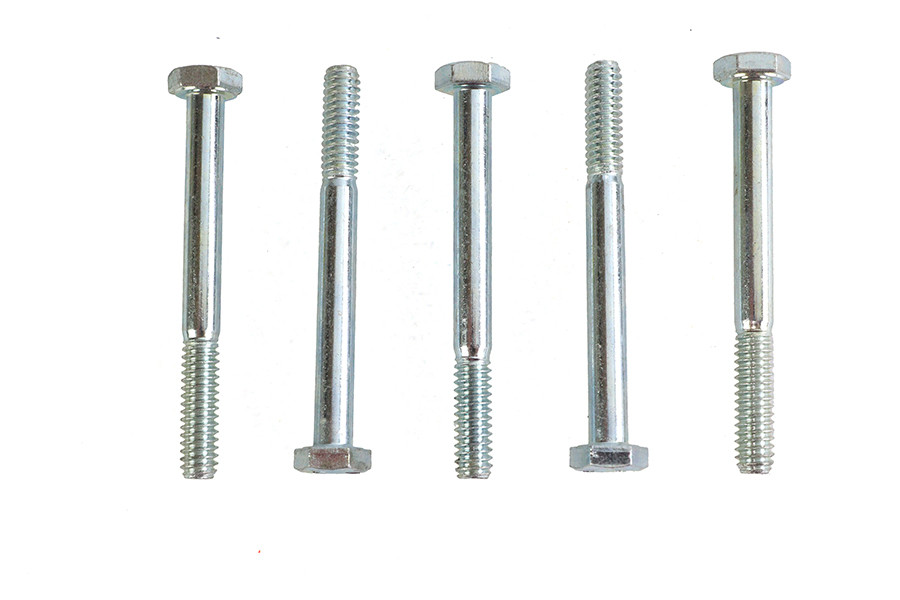 V-Twin - Zinc Hex Cap Bolts 1/4 inch-20 x 2-1/2 inch