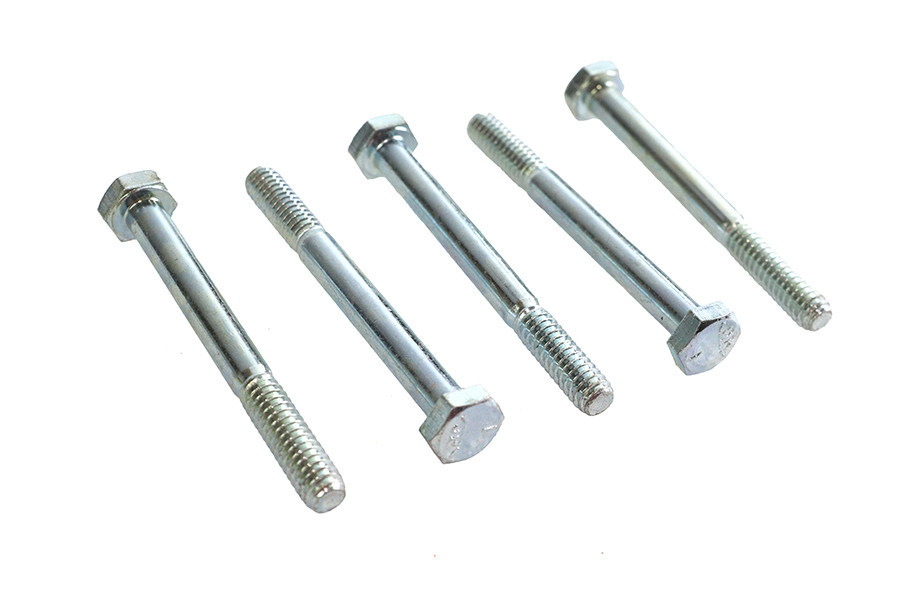 V-Twin - Zinc Hex Cap Bolts 1/4 inch-20 x 2-1/2 inch