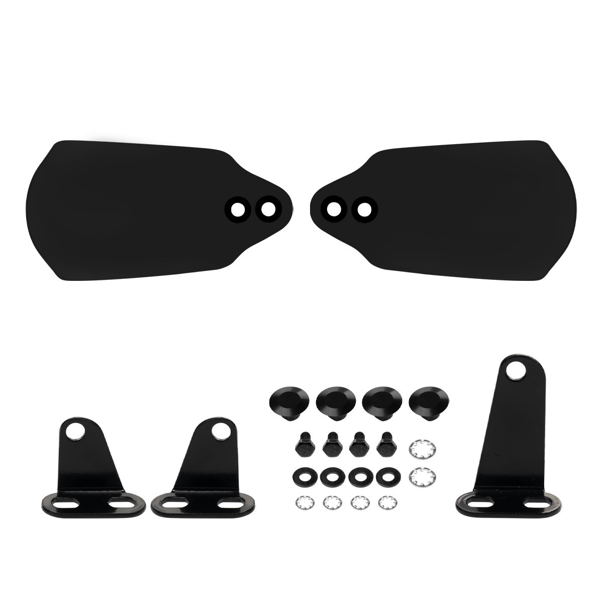 Hogworks Hand Guards for Harley® Touring / Low Rider ST | Dark Smoke