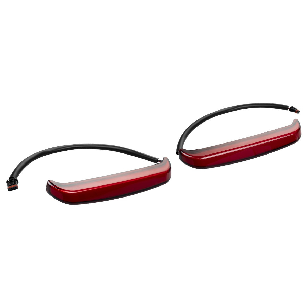 Hogworks Slimz Led Saddlebag Lights for Harley® Touring '23.5-'25 | Red Lens