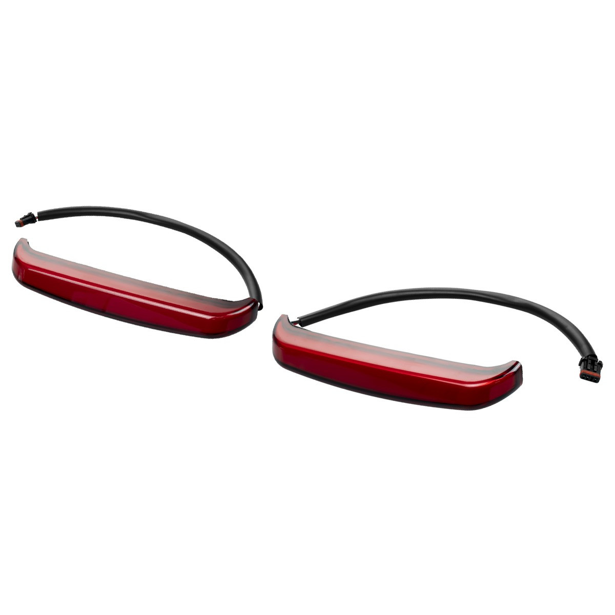 Hogworks Slimz Led Saddlebag Lights for Harley® Touring '23.5-'25 | Red Lens