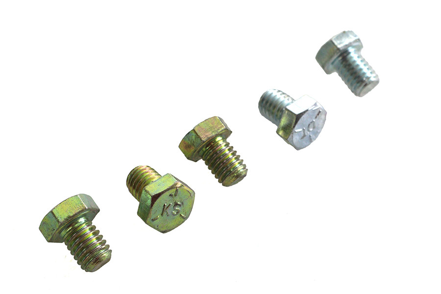 V-Twin - Zinc Hex Cap Bolts 3/8 inch-16 x 1/2 inch