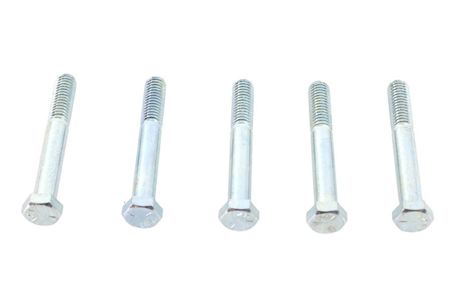 V-Twin - Zinc Hex Cap Bolts 3/8 inch-16 x 2-3/4 inch