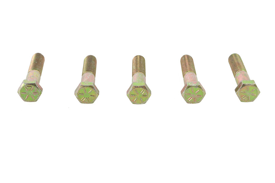 V-Twin - Zinc Hex Cap Bolts 1/2 inch-13 x 2-1/4 inch