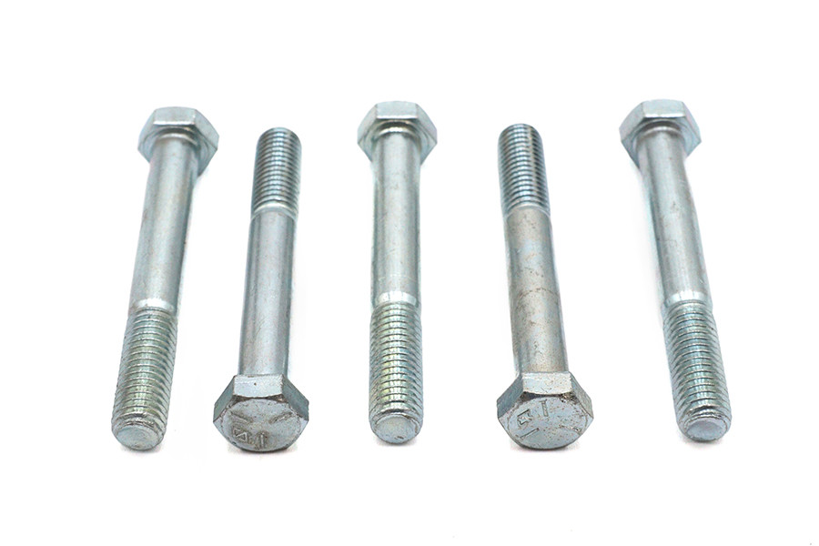 V-Twin - Zinc Hex Cap Bolts 1/2 inch-13 x 3-5/8 inch