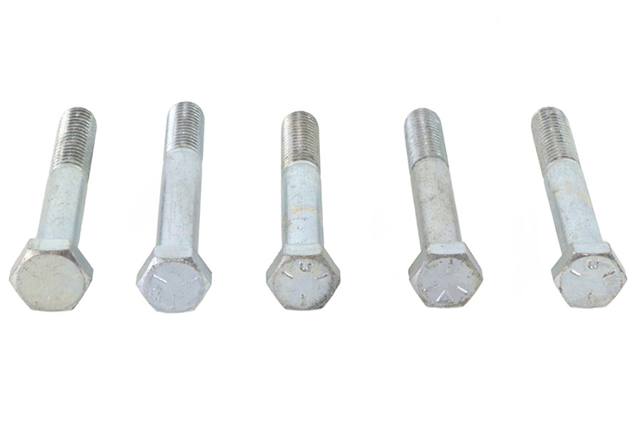 V-Twin - Zinc Hex Cap Bolts 1/2 inch-13 x 3-3/4 inch