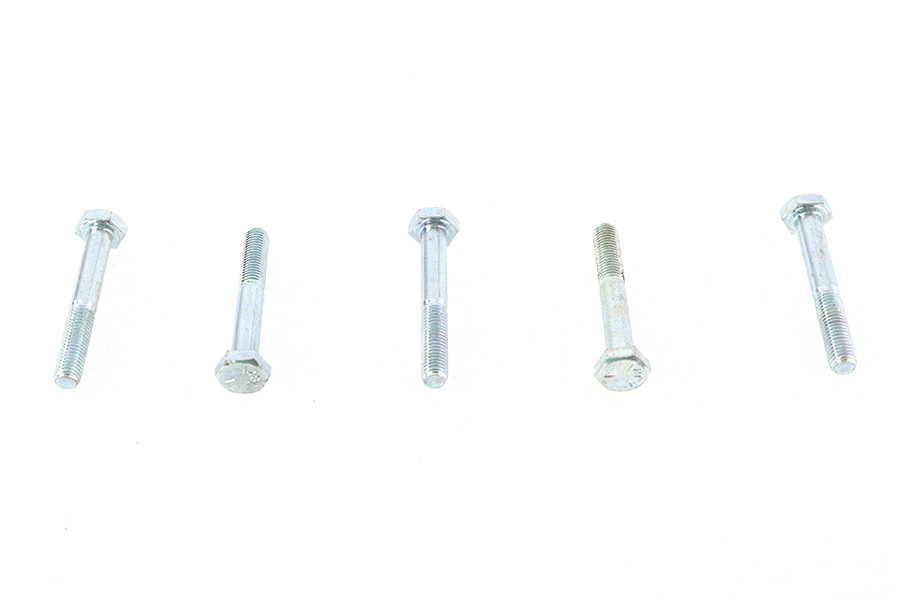 V-Twin - Zinc Hex Cap Bolts 1/4 inch-28 X 1-3/4 inch