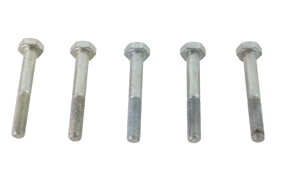 V-Twin - Zinc Hex Cap Bolts 1/4 inch-28 x 1-7/8 inch