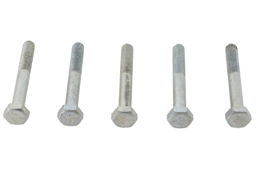 V-Twin - Zinc Hex Cap Bolts 1/4 inch-28 x 1-7/8 inch