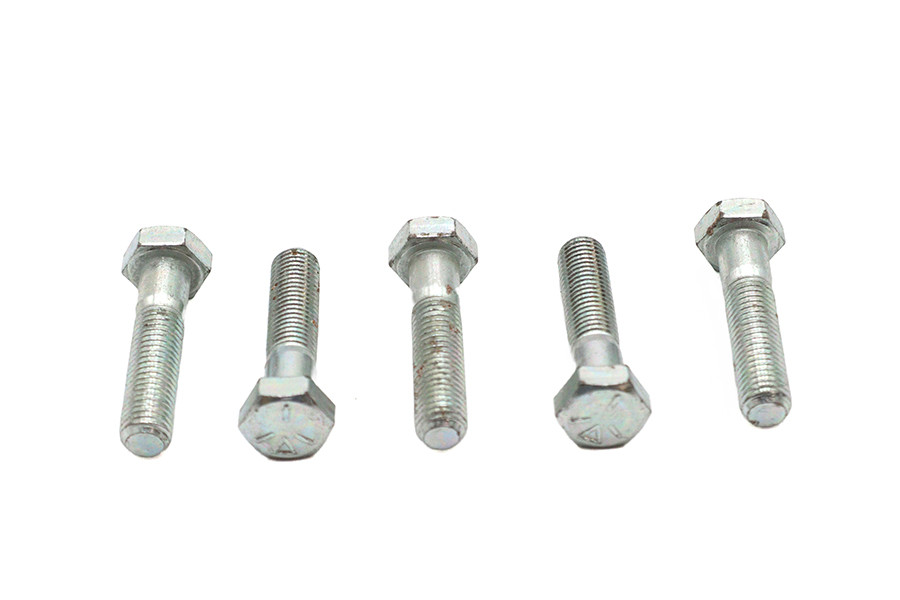 V-Twin - Zinc Hex Cap Bolts 5/16 inch-24 x 1-3/8 inch
