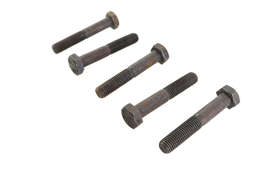 V-Twin - Black Hex Cap Bolts 5/16 inch-24 x 1-7/8 inch