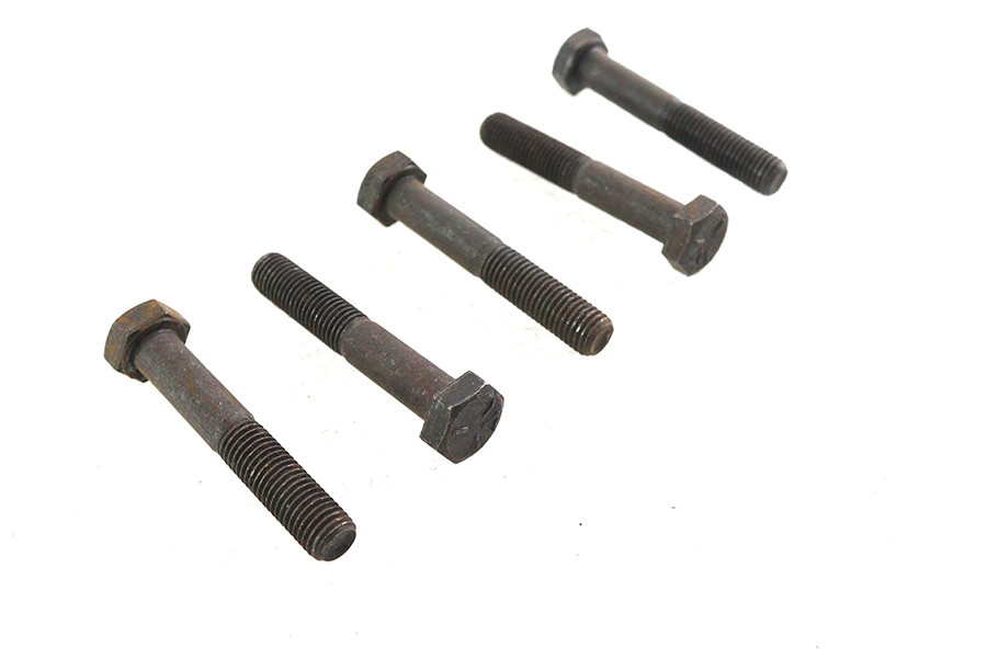 V-Twin - Black Hex Cap Bolts 5/16 inch-24 x 1-7/8 inch