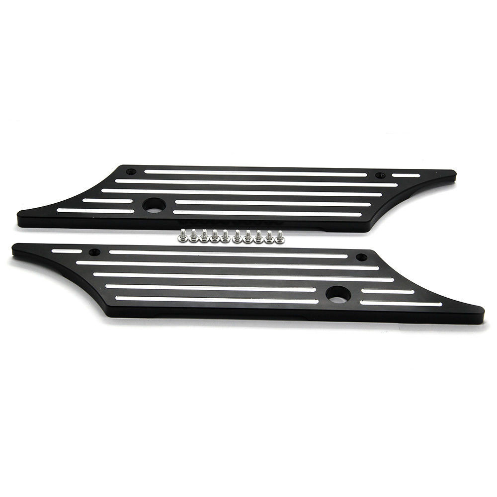 Hogworks Straight Edge Latch Covers for Harley® Saddlebags '94-'13