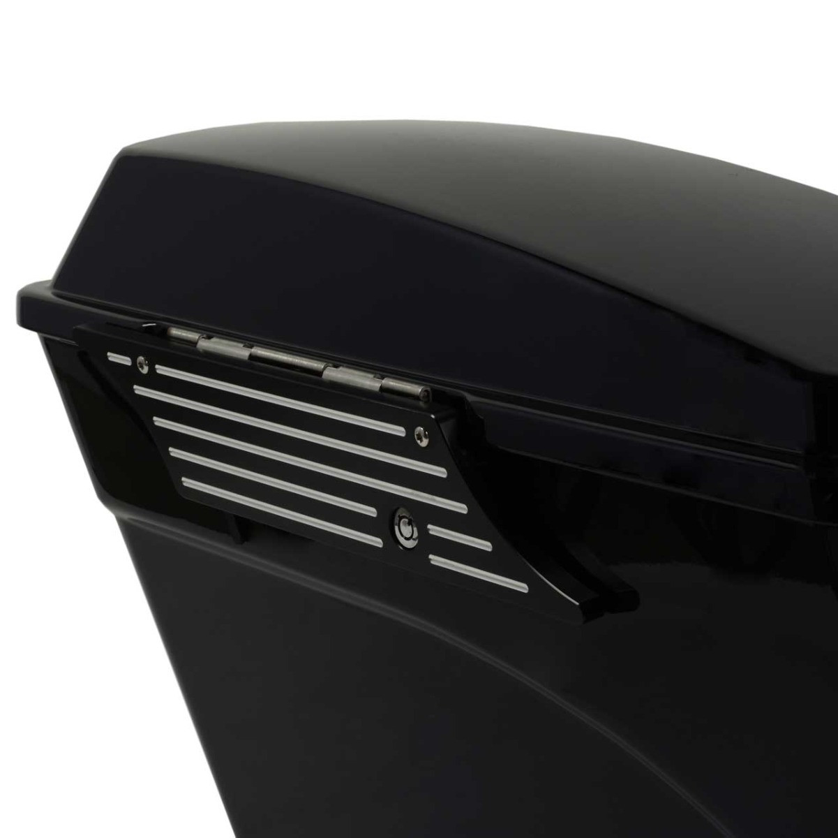 Hogworks Straight Edge Latch Covers for Harley® Saddlebags '94-'13