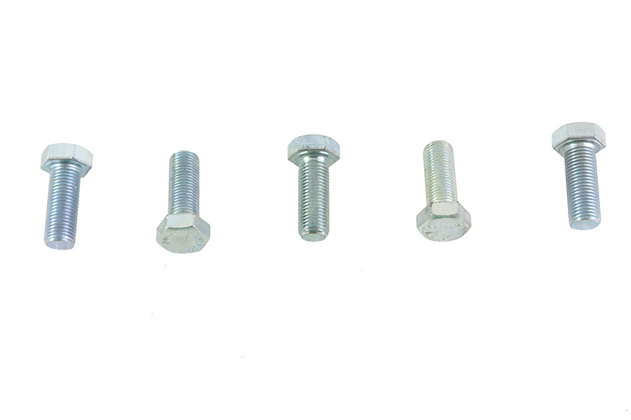V-Twin - Zinc Hex Cap Bolts 3/8 inch-24 x 1 inch