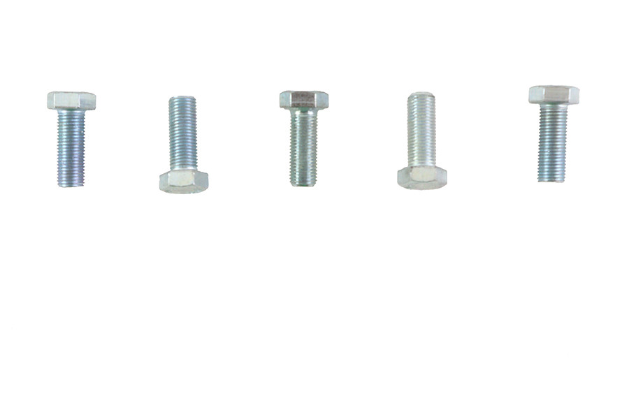 V-Twin - Zinc Hex Cap Bolts 3/8 inch-24 x 1 inch