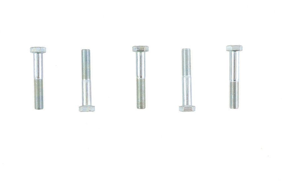V-Twin - Zinc Hex Cap Bolts 3/8 inch-24 x 2-1/4 inch
