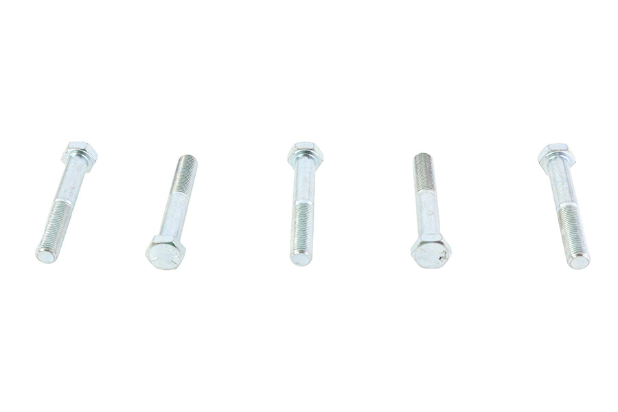 V-Twin - Zinc Hex Cap Bolts 3/8 inch-24 x 2-1/2 inch