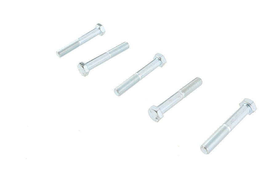 V-Twin - Zinc Hex Cap Bolts 3/8 inch-24 x 2-1/2 inch