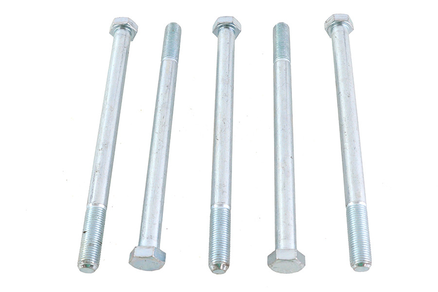 V-Twin - Zinc Hex Cap Bolts 3/8 inch-24 x 5-1/2 inch