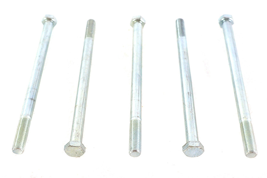 V-Twin - Zinc Hex Cap Bolts 3/8 inch-24 x 6 inch