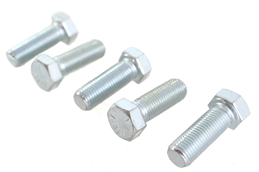 V-Twin - Zinc Hex Cap Bolts 7/16 inch-20 x 1-1/4 inch