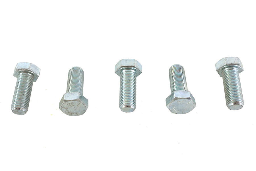 V-Twin - Zinc Hex Cap Bolts 1/2 inch-20 x 1-1/4 inch