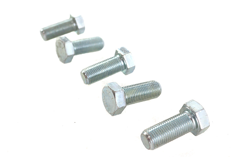 V-Twin - Zinc Hex Cap Bolts 1/2 inch-20 x 1-1/4 inch