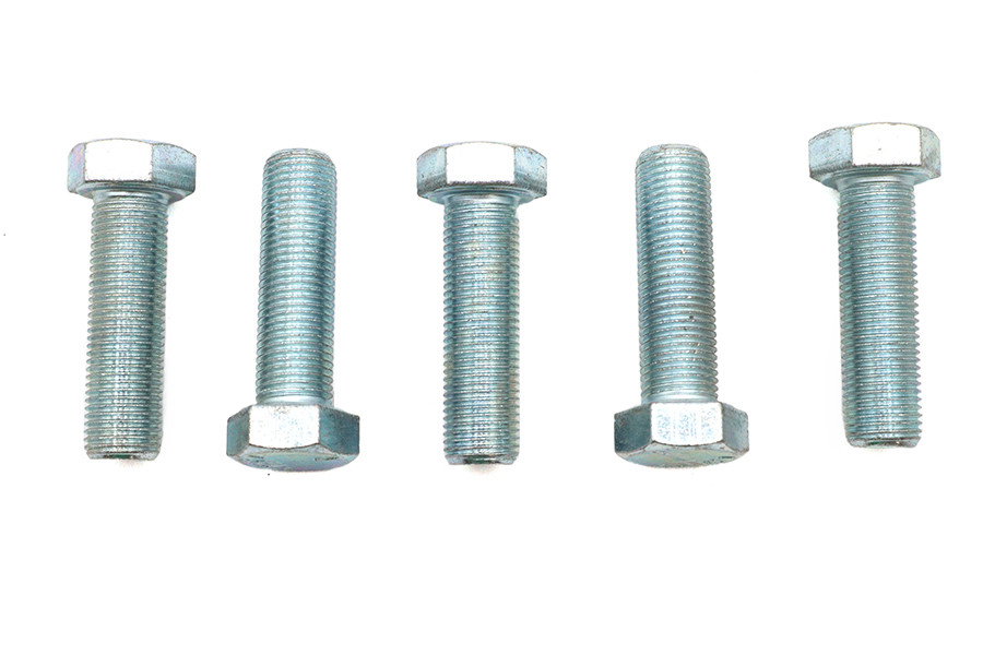V-Twin - Zinc Hex Cap Bolts 1/2 inch-20 x 1-3/4 inch
