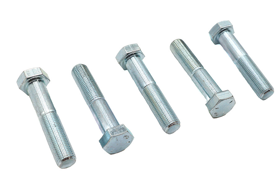V-Twin - Zinc Hex Cap Bolts 1/2 inch-20 x 2-1/2 inch
