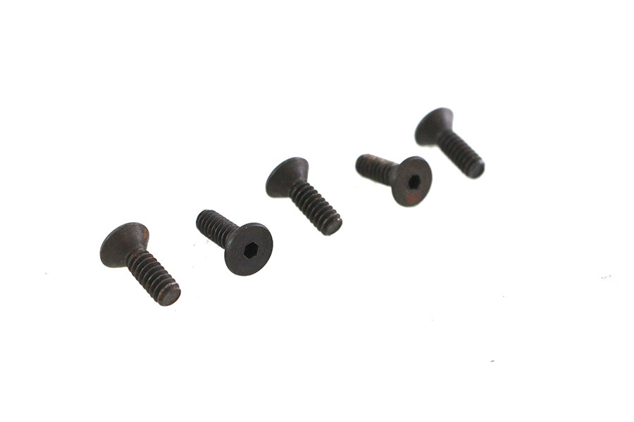 V-Twin - Allen Flat Head Screws Black 6-32 x 7/16 inch