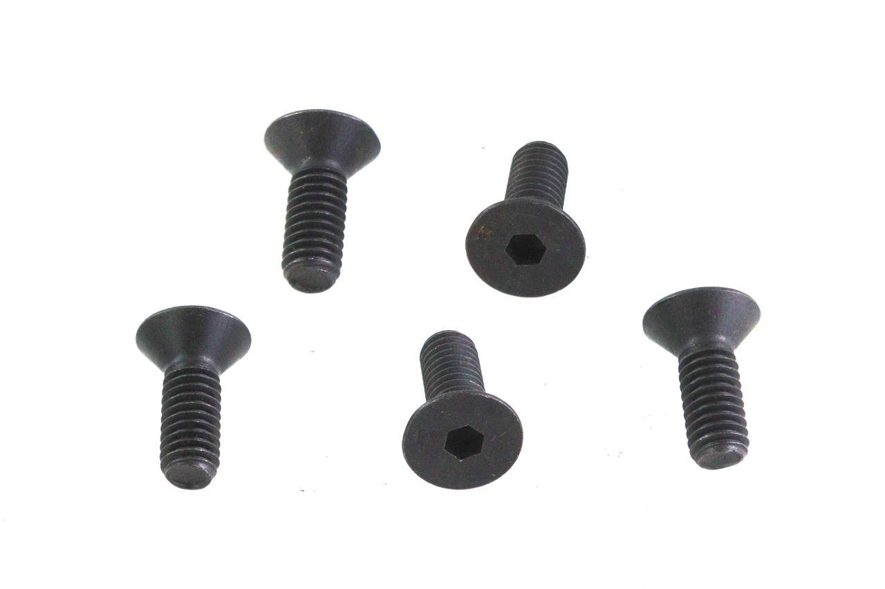 V-Twin - Allen Flat Head Screws Black 5/16 inch-18 x 5/8 inch