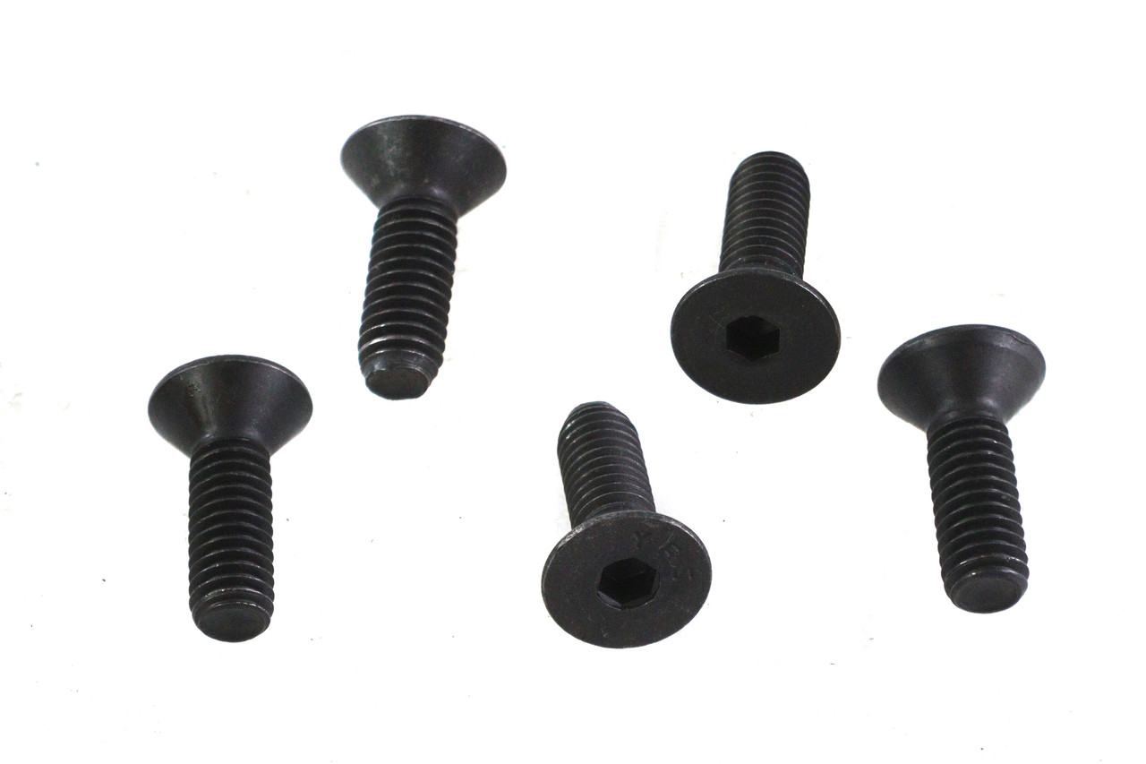 V-Twin - Allen Flat Head Screws Black 5/16 inch-18 x 1 inch